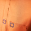 Orange double oldwyn emblem kaftan.