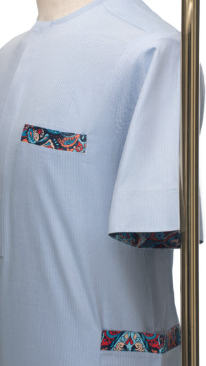 Baby Blu Silk Detail