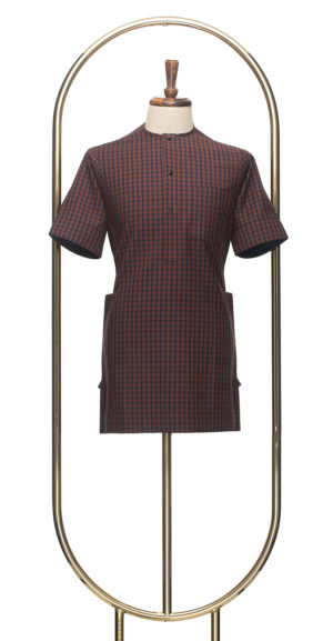 Red Check Mix Oldwyn kaftan.