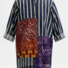 Adire cotton mix Shirt-Dress