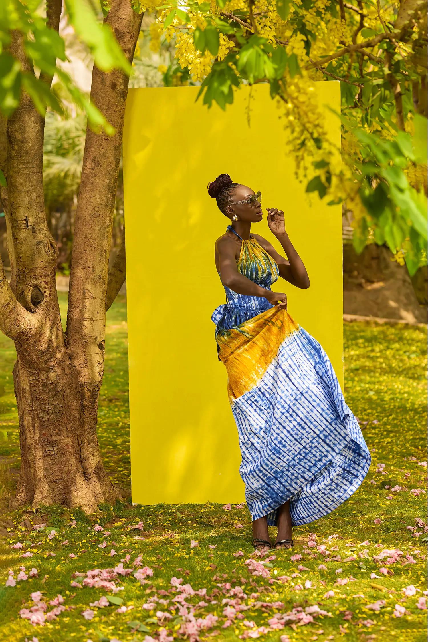 African Cinderella Adire gown