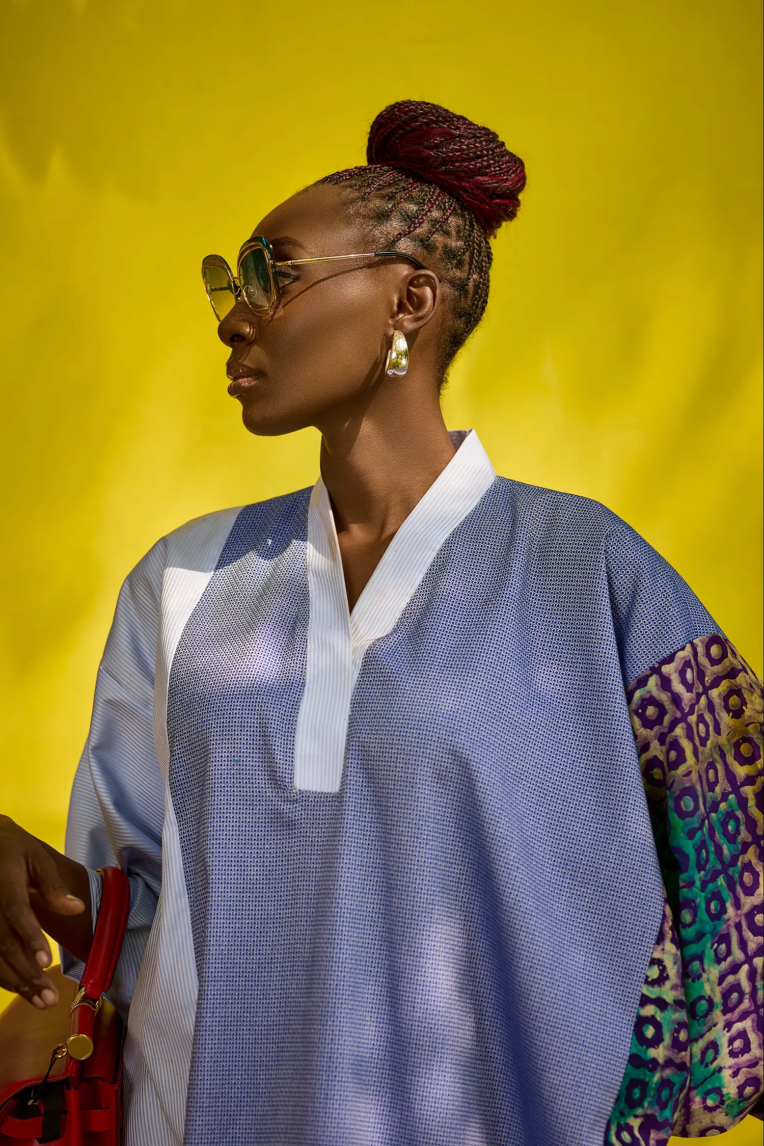 Blue Cotton Mix-Adire Bou-Bou