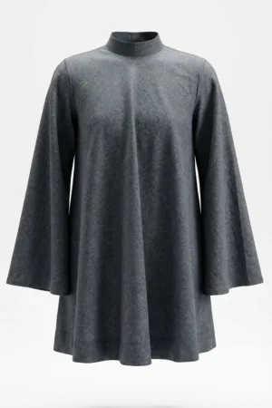 Grey Linen Short Flare