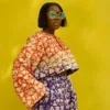 Yellow Blue Adire Pop