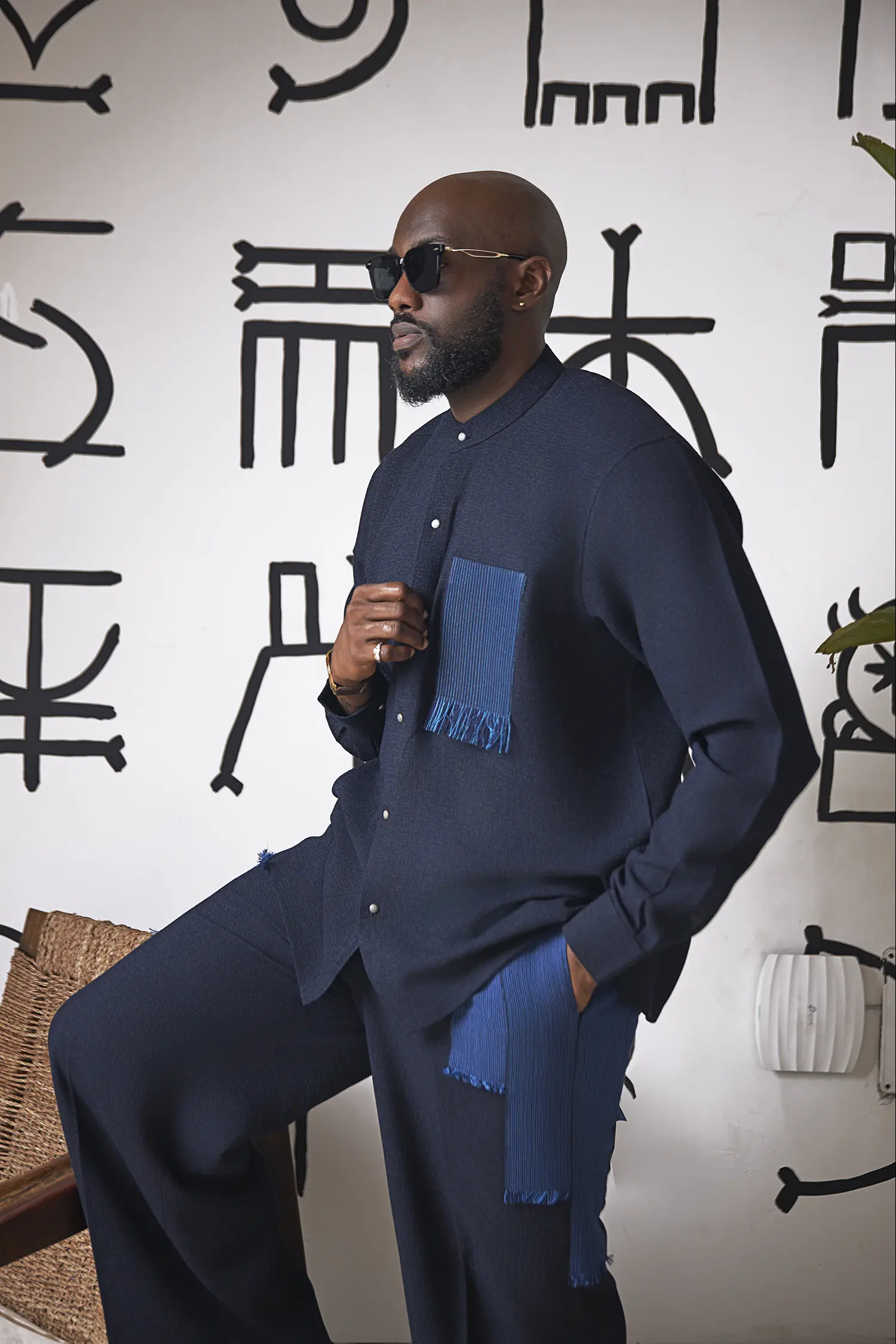 Tweed Fit Navy