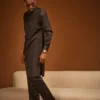 Chaotic Black Calm Kaftan by Oldwyn