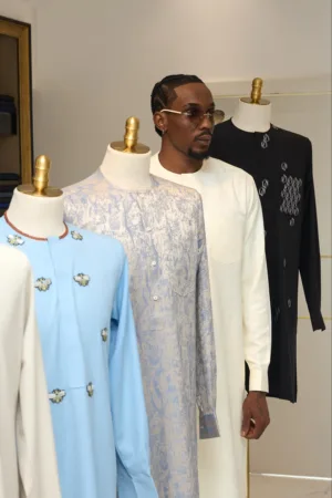 Chaotic Lux-white calm kaftan
