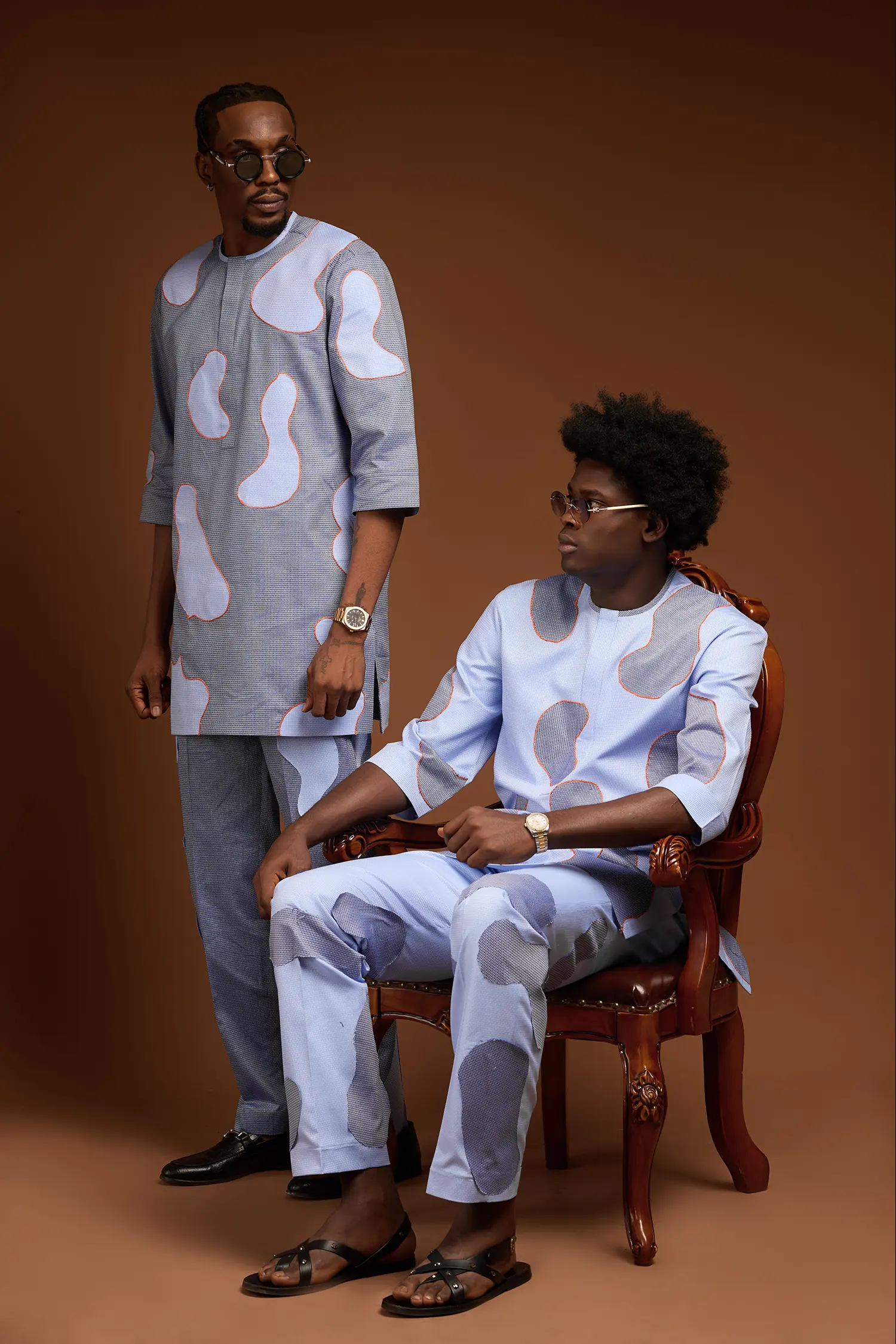 Blue 10-01 Kaftan by Oldwyn