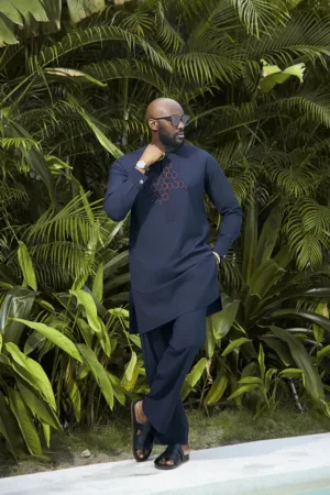 Molecular blue - Navy Kaftan
