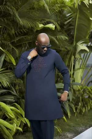 Molecular blue - Navy Kaftan