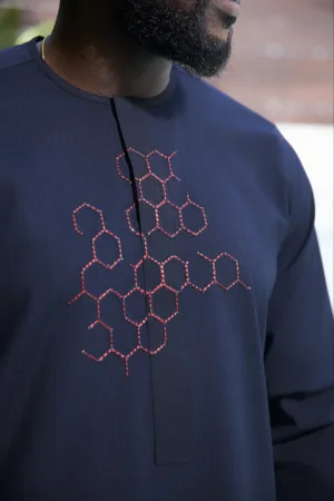 Molecular blue - Navy Kaftan