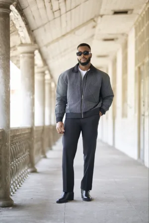 Asooke Grey scale mix jacket
