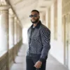 Asooke Grey scale mix jacket