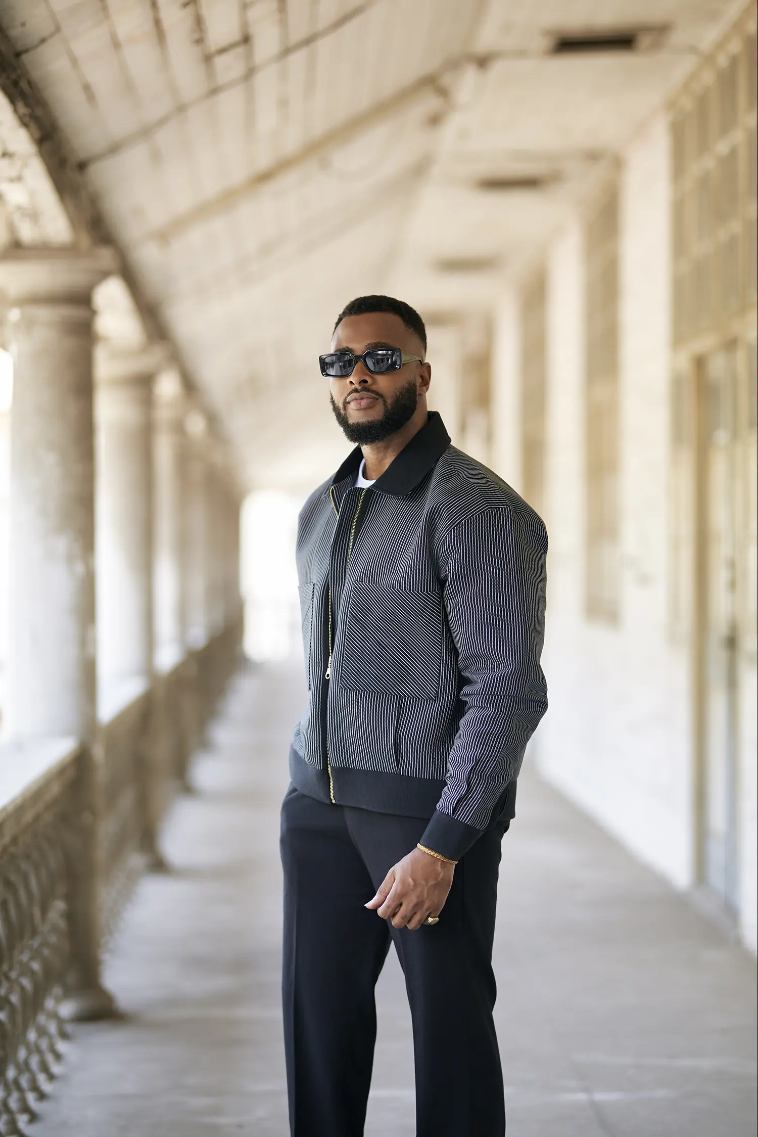 Asooke Grey scale mix jacket